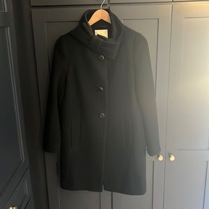 Kate spade size 4 wool coat with bow collar